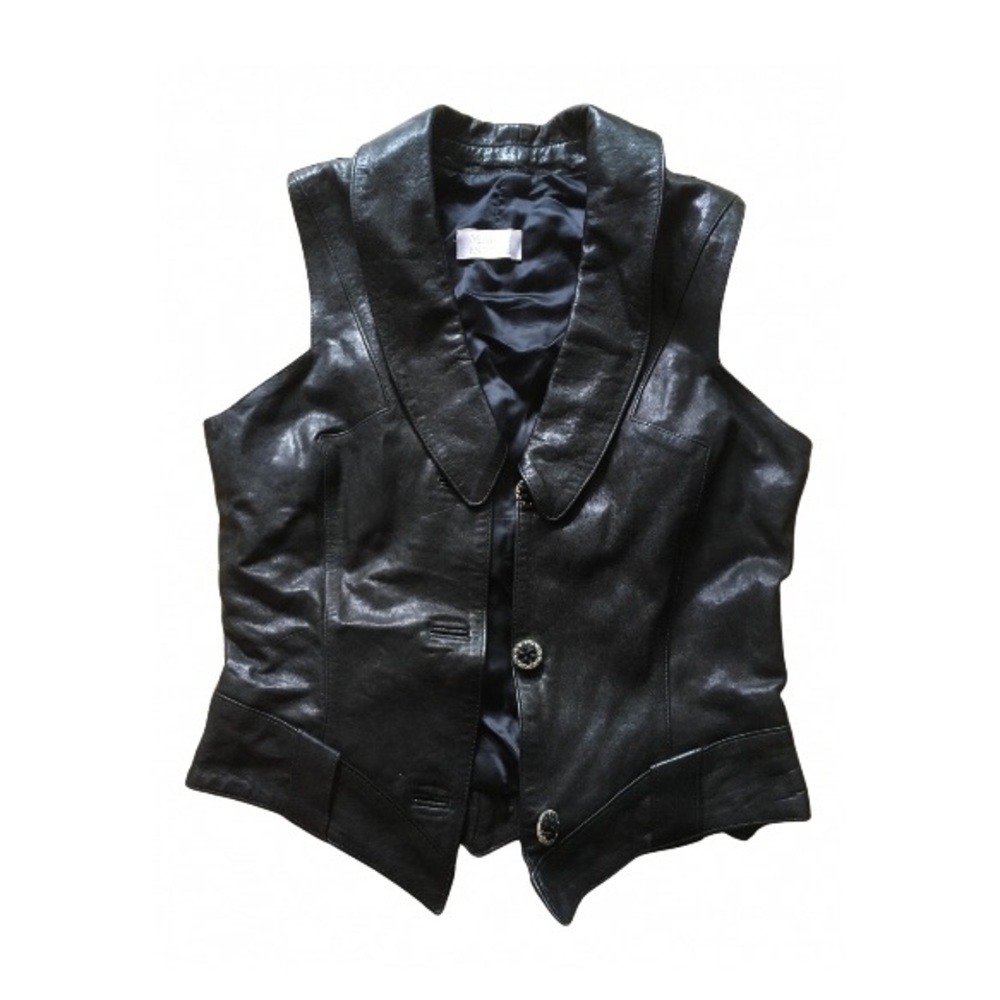 Maria Escote leather vest